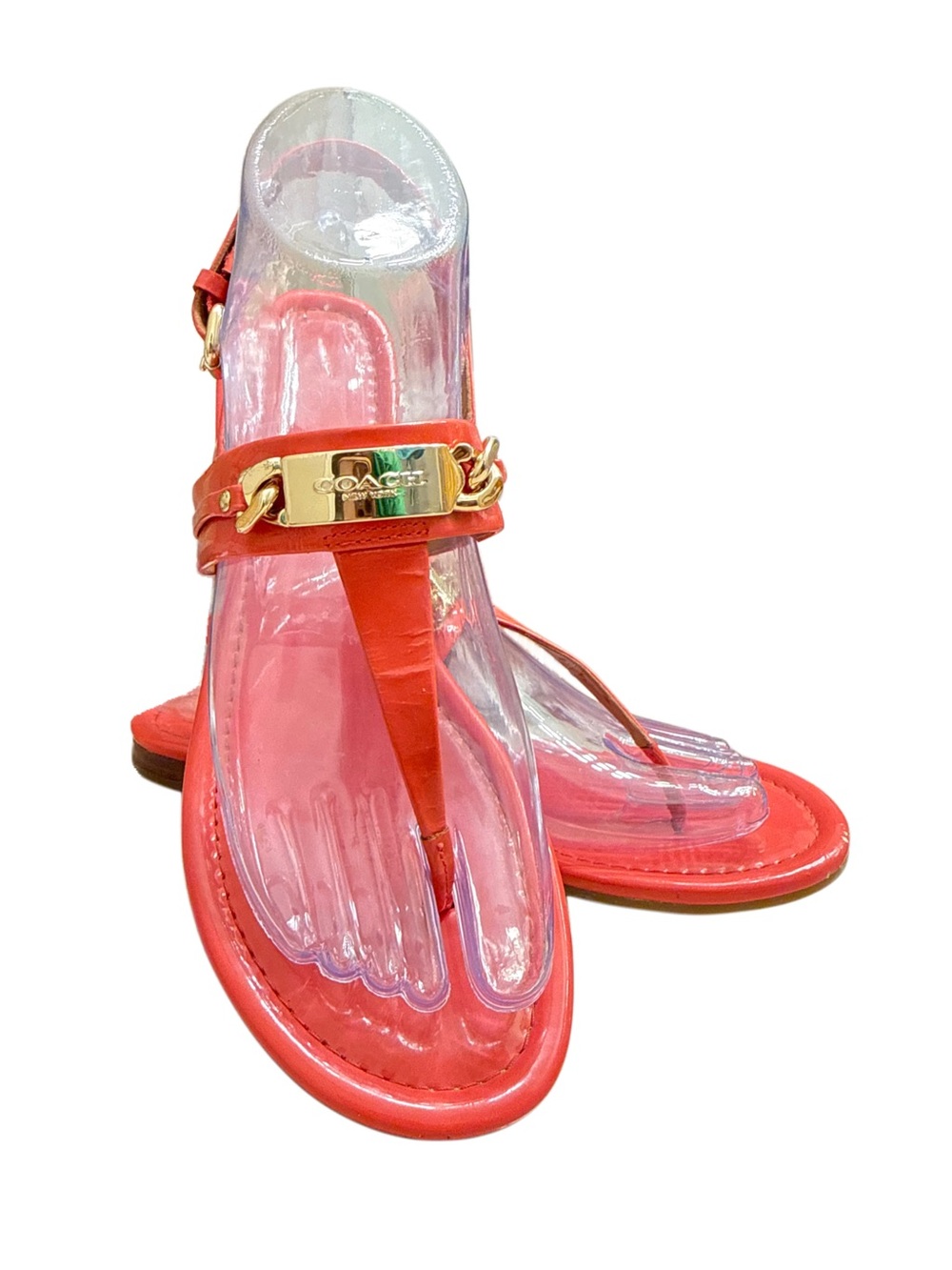 COACH CATERINE T-STRAP SANDALS